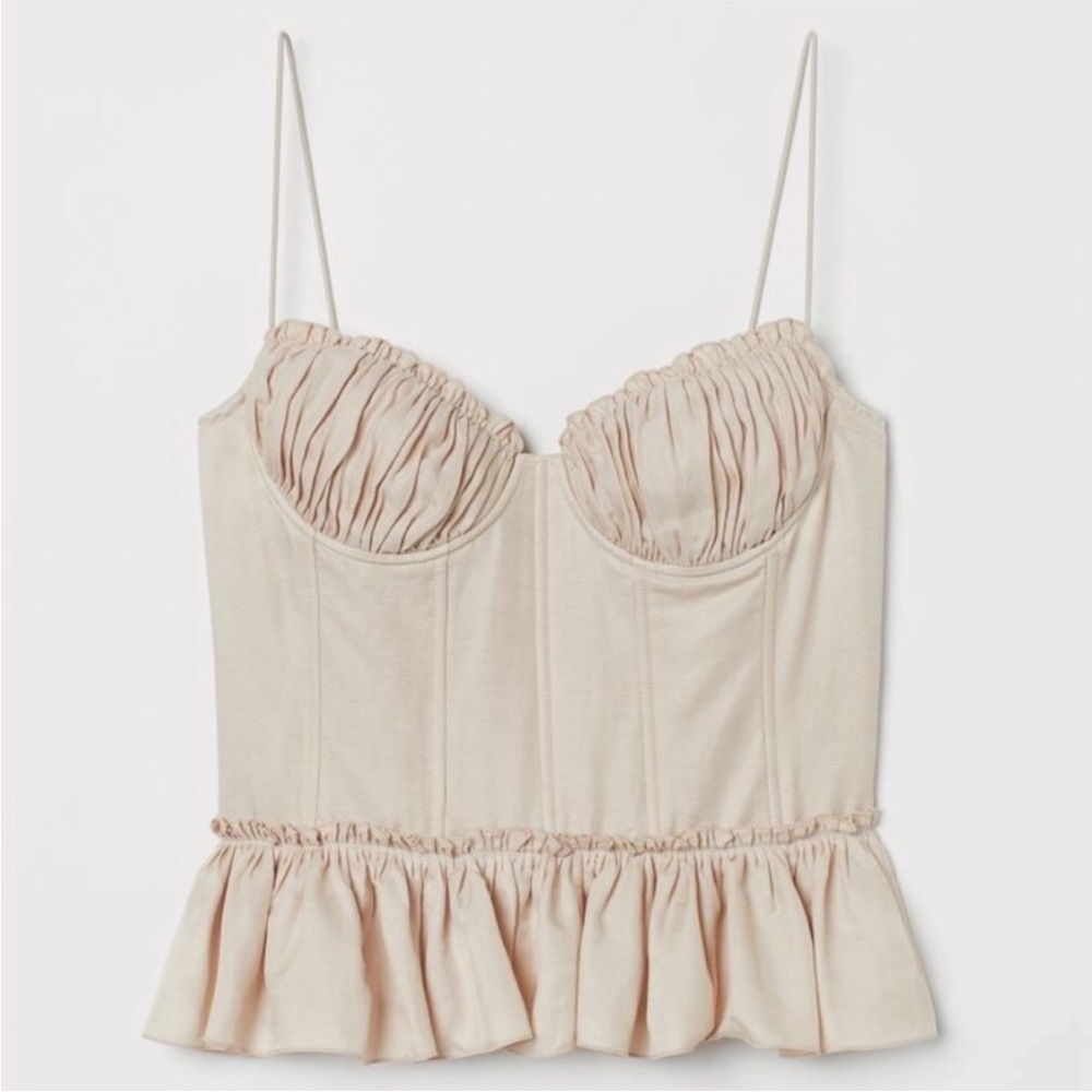 H&M Brock Collection corset style Top